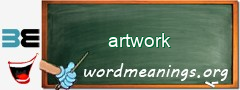 WordMeaning blackboard for artwork